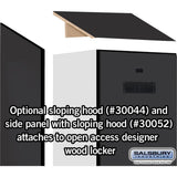 24" Wide Designer Wood Gear Locker - 6 Feet High - 24" Deep by Salsbury