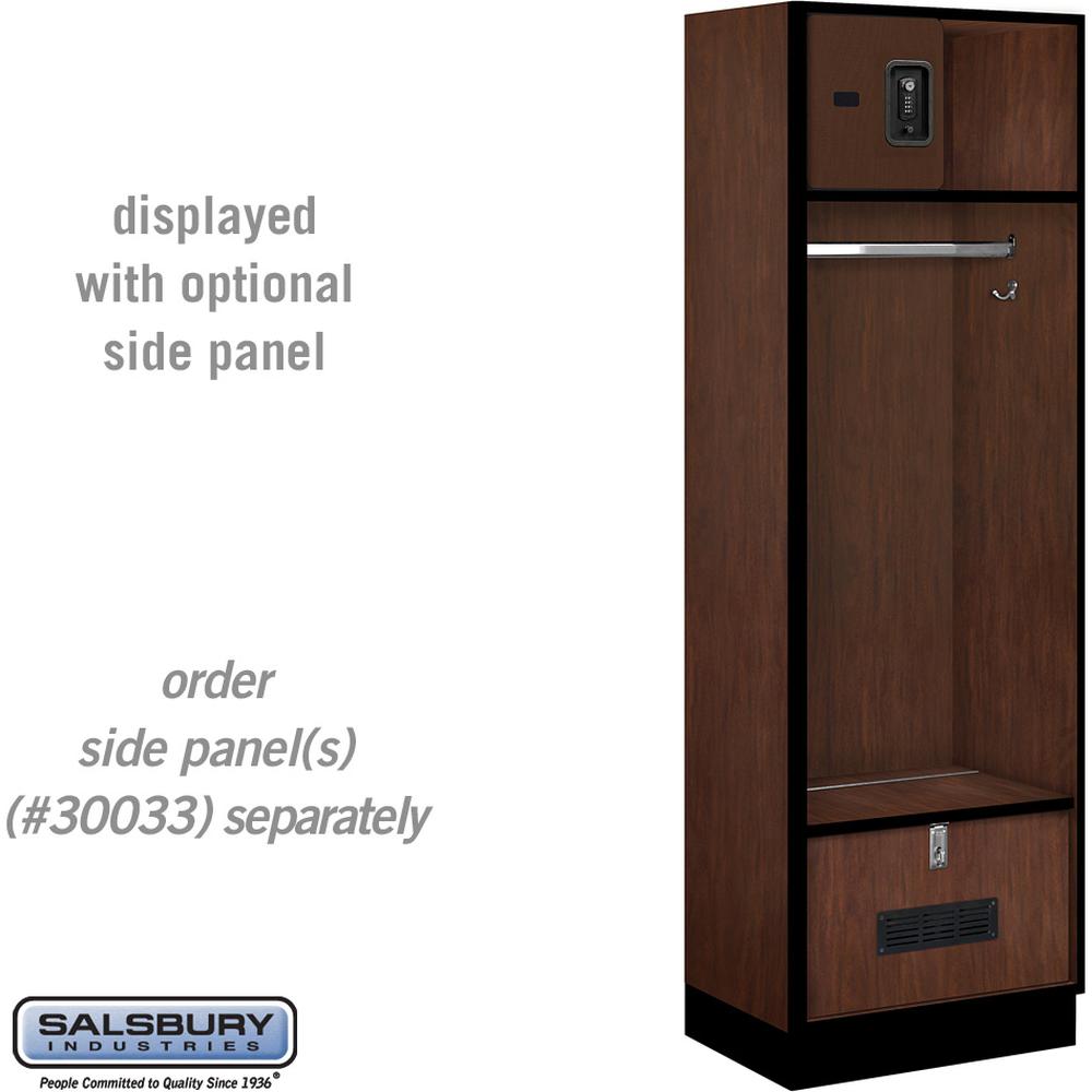 24" Wide Designer Wood Open Access Locker - 6 Feet High - 18" Deep by Salsbury