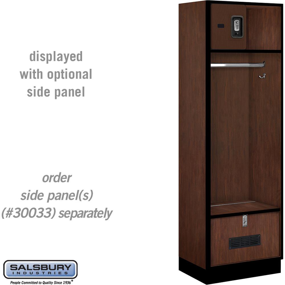 24" Wide Designer Wood Open Access Locker - 6 Feet High - 18" Deep by Salsbury
