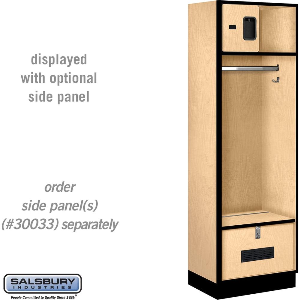 24" Wide Designer Wood Open Access Locker - 6 Feet High - 18" Deep by Salsbury