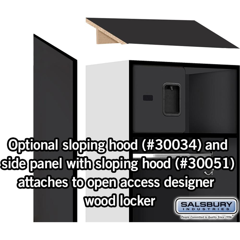 24" Wide Designer Wood Open Access Locker - 6 Feet High - 18" Deep by Salsbury