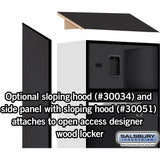 24" Wide Designer Wood Open Access Locker - 6 Feet High - 18" Deep by Salsbury