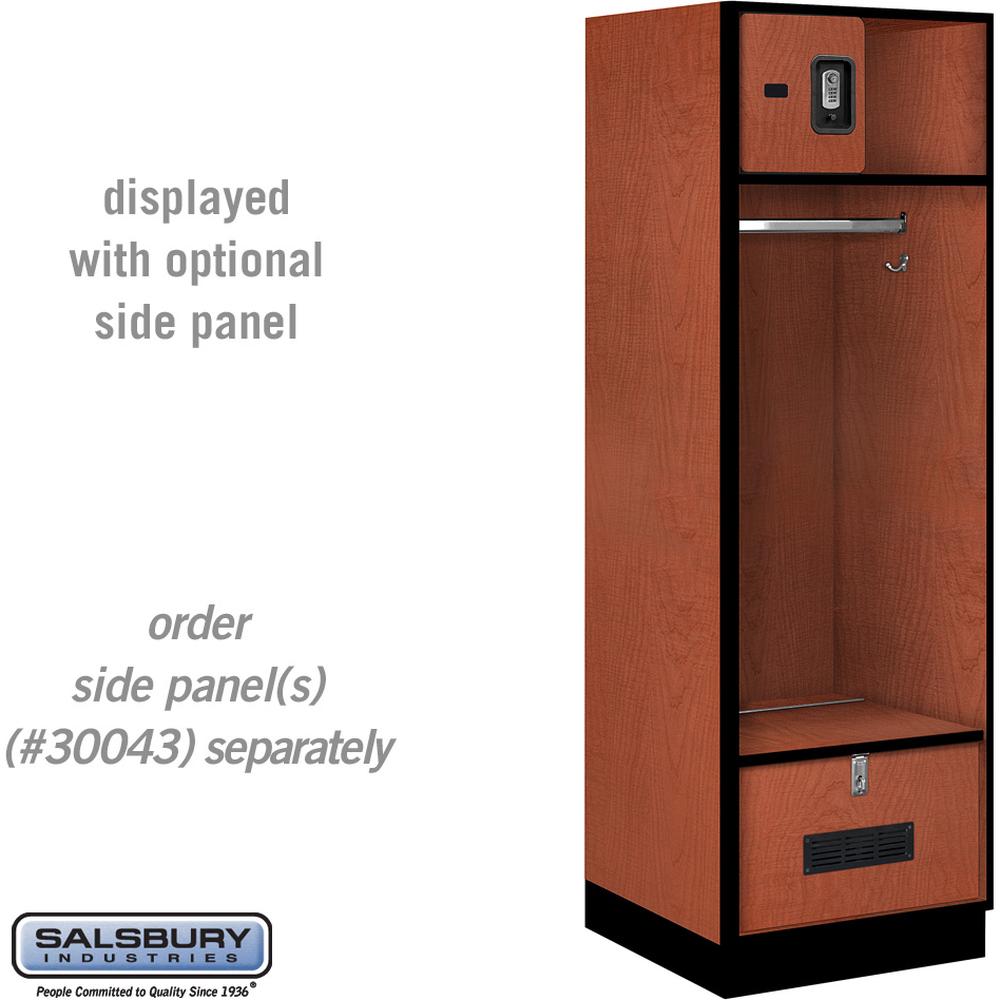 24" Wide Designer Wood Open Access Locker - 6 Feet High - 24" Deep by Salsbury