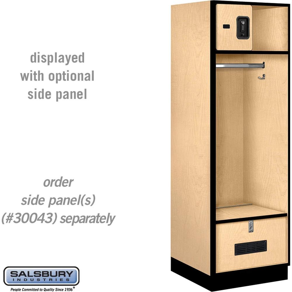 24" Wide Designer Wood Open Access Locker - 6 Feet High - 24" Deep by Salsbury