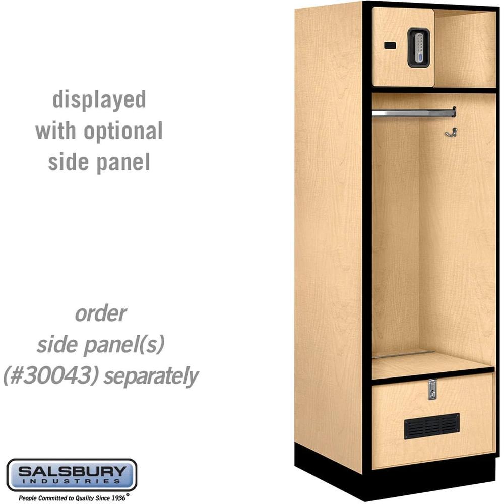 24" Wide Designer Wood Open Access Locker - 6 Feet High - 24" Deep by Salsbury