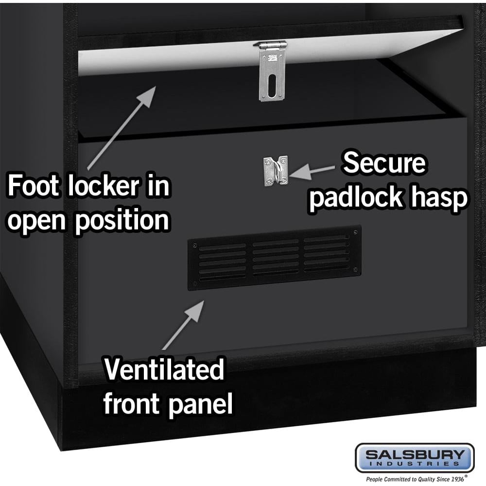 24" Wide Designer Wood Open Access Locker - 6 Feet High - 24" Deep by Salsbury
