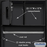 24" Wide Designer Wood Open Access Locker - 6 Feet High - 24" Deep by Salsbury
