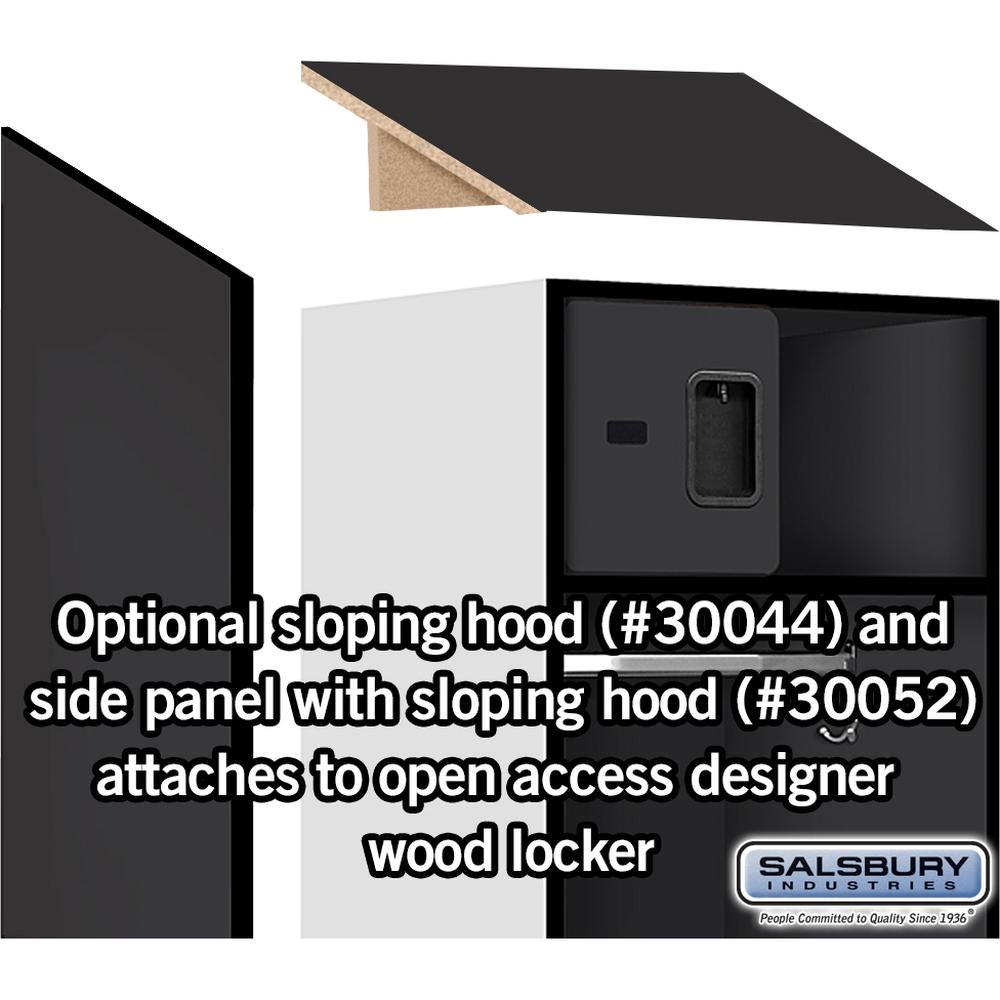 24" Wide Designer Wood Open Access Locker - 6 Feet High - 24" Deep by Salsbury