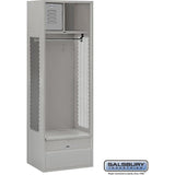 24" Wide Open Access Metal Locker - 6 Feet High - 18" Deep by Salsbury
