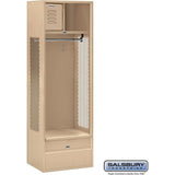 24" Wide Open Access Metal Locker - 6 Feet High - 18" Deep by Salsbury