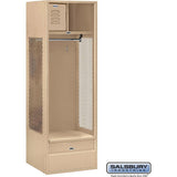 24" Wide Open Access Metal Locker - 6 Feet High - 24" Deep by Salsbury