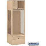 24" Wide Open Access Metal Locker - 6 Feet High - 24" Deep by Salsbury