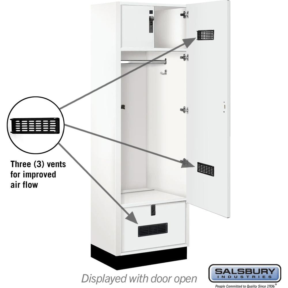 24" Wide Premier Wood Gear Locker - 6 Feet High - 18" Deep by Salsbury