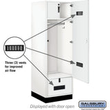 24" Wide Premier Wood Gear Locker - 6 Feet High - 24" Deep by Salsbury