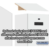 24" Wide Premier Wood Gear Locker - 6 Feet High - 24" Deep by Salsbury