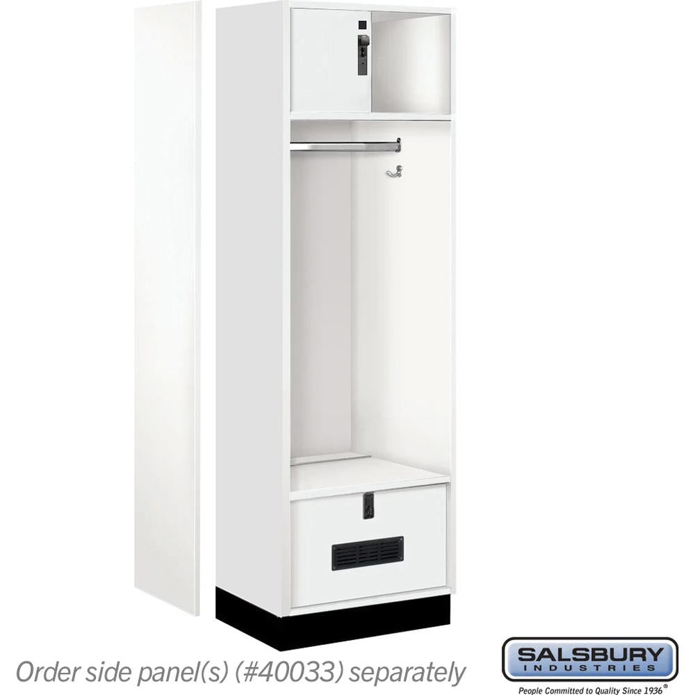 24" Wide Premier Wood Open Access Locker - 6 Feet High - 18" Deep by Salsbury
