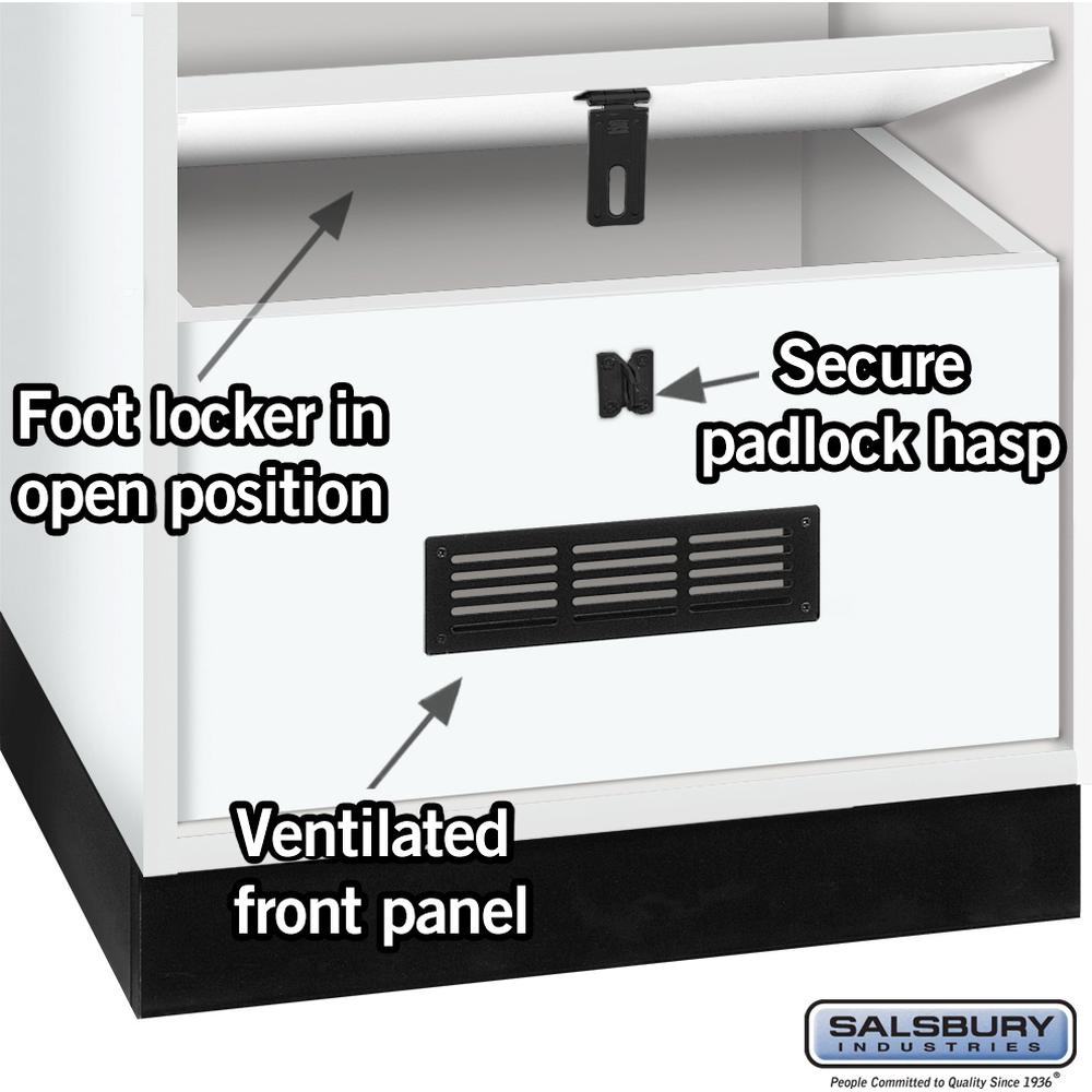 24" Wide Premier Wood Open Access Locker - 6 Feet High - 18" Deep by Salsbury