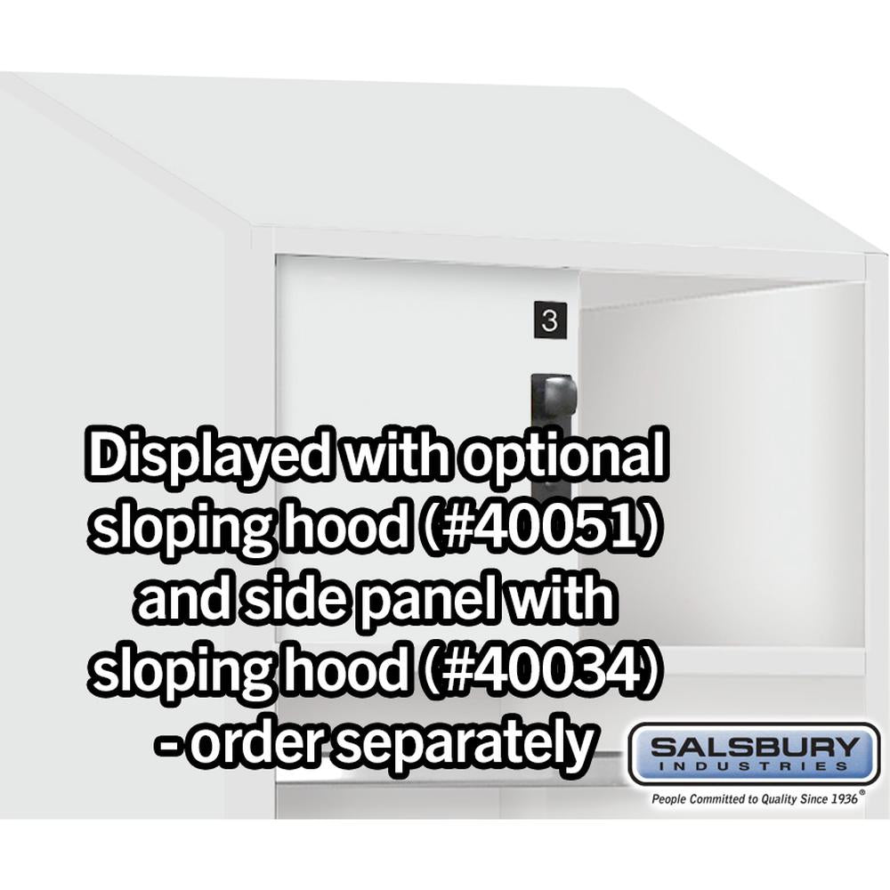 24" Wide Premier Wood Open Access Locker - 6 Feet High - 18" Deep by Salsbury