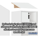 24" Wide Premier Wood Open Access Locker - 6 Feet High - 24" Deep by Salsbury