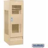 24" Wide Vented Gear Metal Locker - 6 Feet High - 24" Deep by Salsbury
