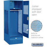 24" Wide Vented Gear Metal Locker - 6 Feet High - 24" Deep by Salsbury