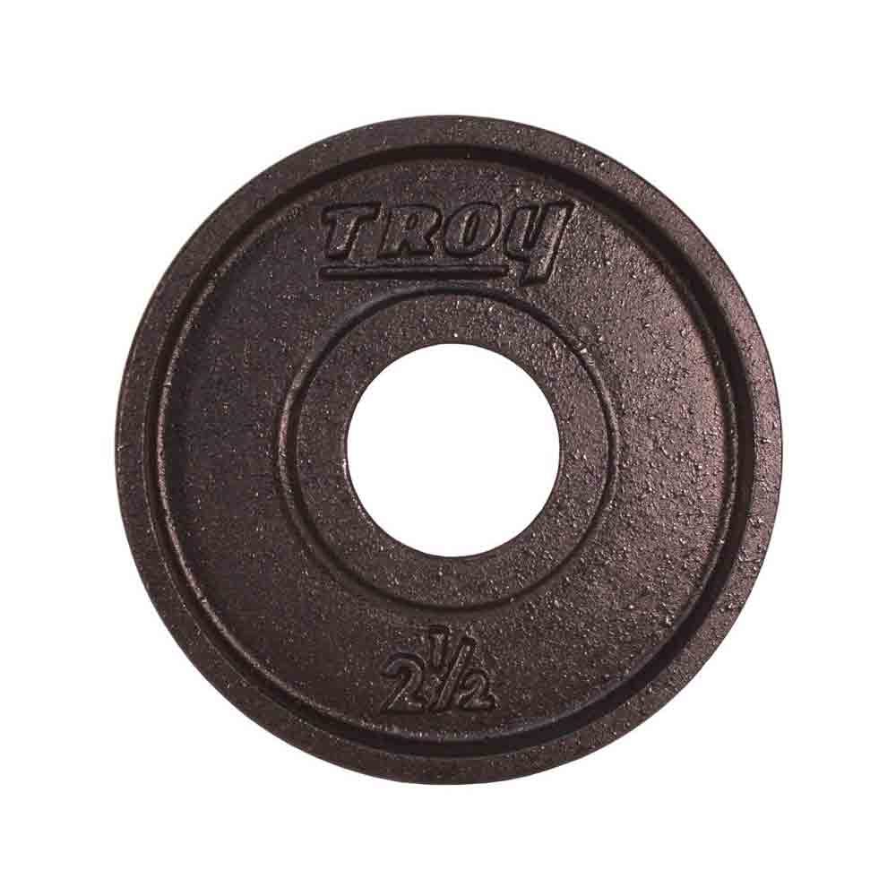 Troy 245 lbs to 425 lbs Black Cast Iron Wide Rim Olympic Plates Set