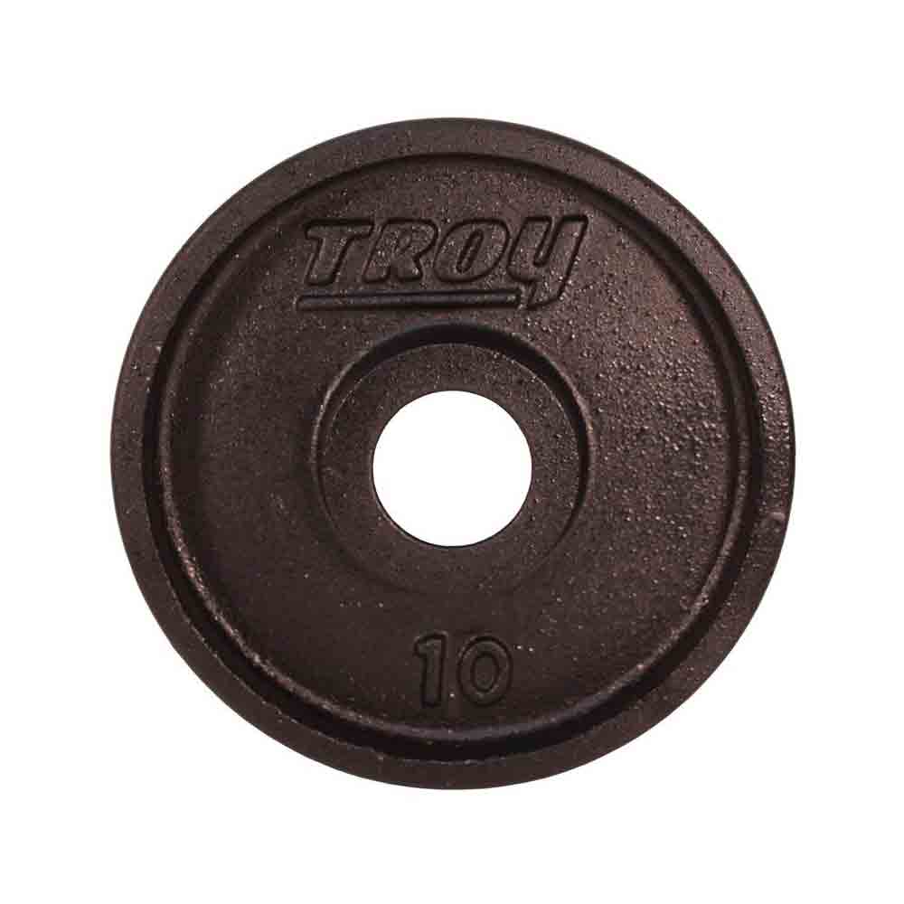 Troy 245 lbs to 425 lbs Black Cast Iron Wide Rim Olympic Plates Set