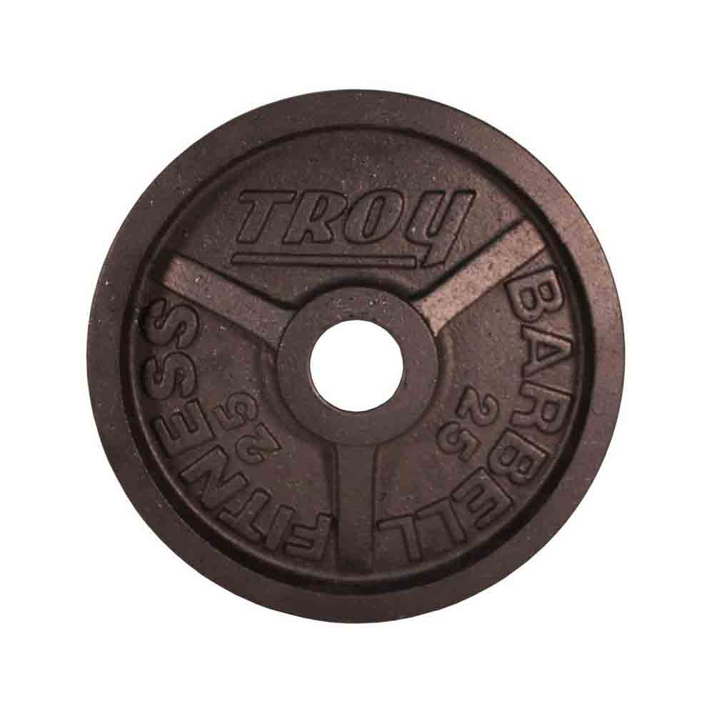 Troy 245 lbs to 425 lbs Black Cast Iron Wide Rim Olympic Plates Set