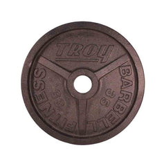 Troy 245 lbs to 425 lbs Black Cast Iron Wide Rim Olympic Plates Set