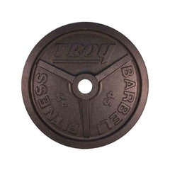 Troy 245 lbs to 425 lbs Black Cast Iron Wide Rim Olympic Plates Set