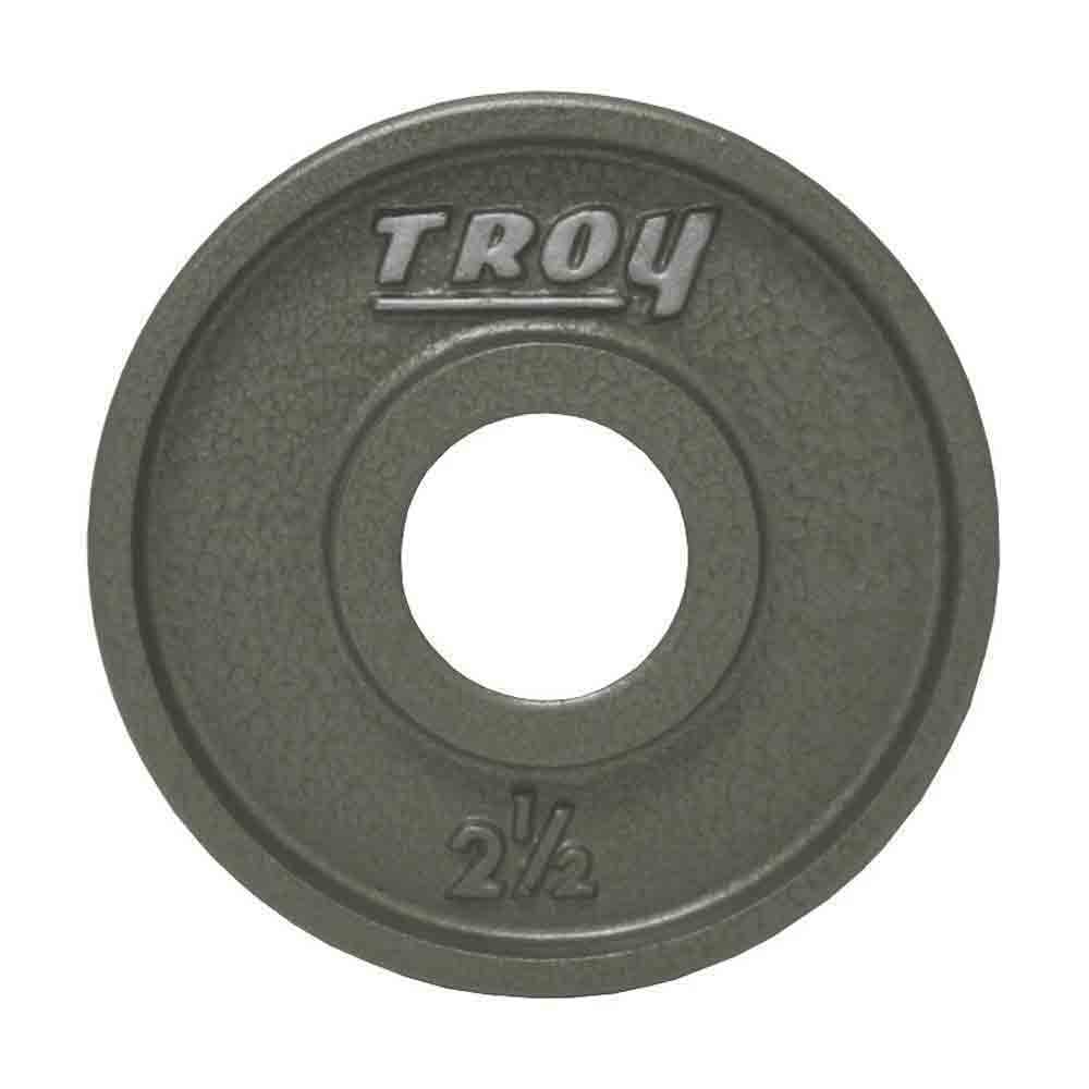 Troy 245 lbs to 425 lbs Gray Cast Iron Wide Rim Olympic Plates Set