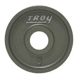 Troy 245 lbs to 425 lbs Gray Cast Iron Wide Rim Olympic Plates Set