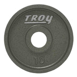 Troy 245 lbs to 425 lbs Gray Cast Iron Wide Rim Olympic Plates Set