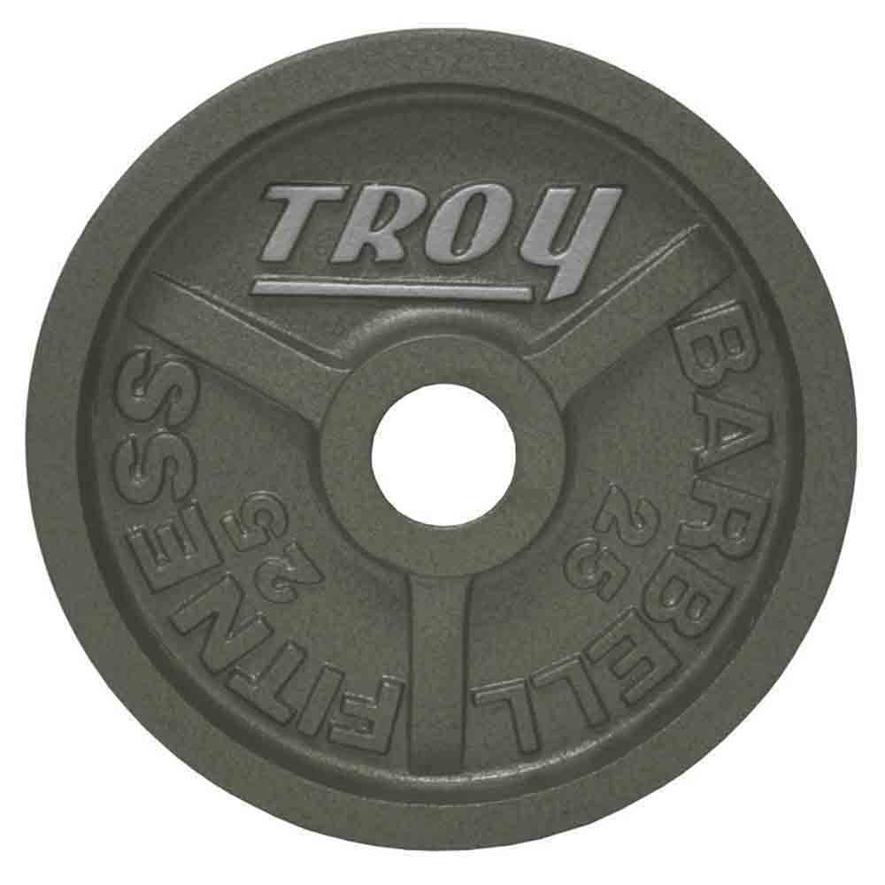 Troy 245 lbs to 425 lbs Gray Cast Iron Wide Rim Olympic Plates Set