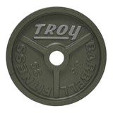 Troy 245 lbs to 425 lbs Gray Cast Iron Wide Rim Olympic Plates Set