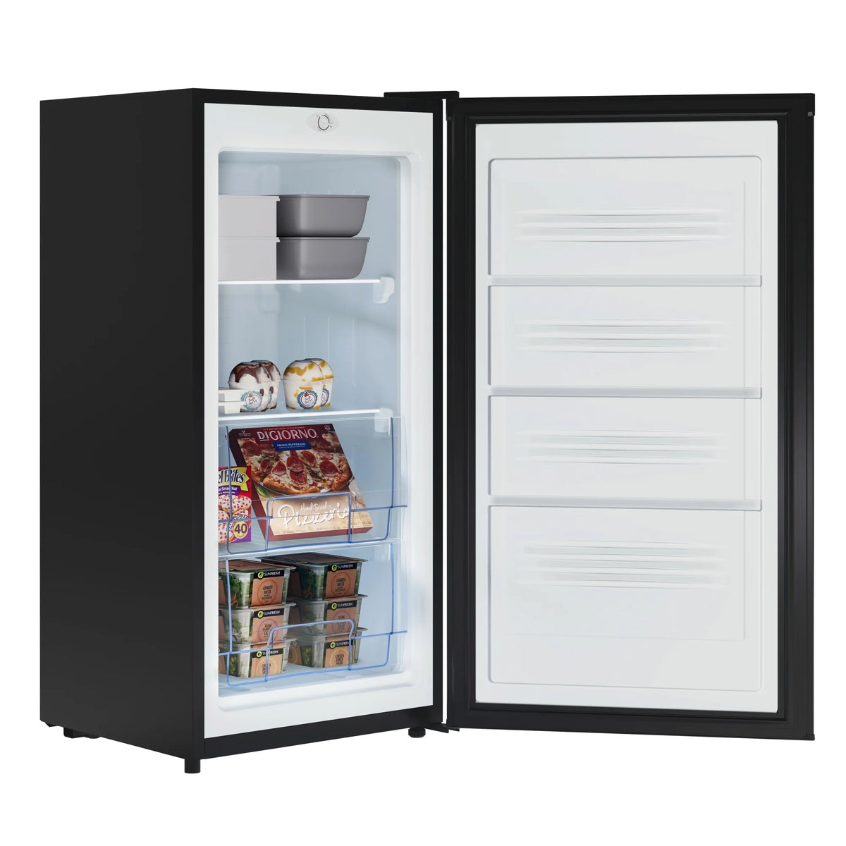 KoolMore 21 in. Convertible Refrigerator/Freezer 4.2 cu. ft. in Silver