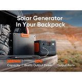 Jackery Explorer 300 Plus Solar Generator + SolarSaga 100W Portable Solar Panel