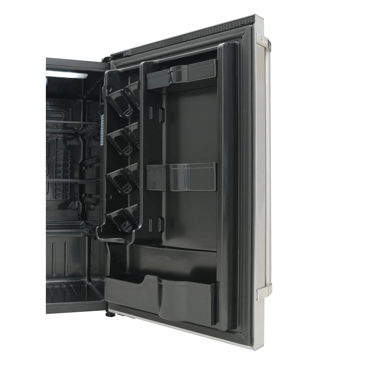 KoolMore 21 in. Outdoor Refrigerator with IPX 4 Rating and Glass Shelves 4.4 Cu. ft. in Stainless-Steel