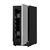 15 in. Built-In Panel Ready Undercounter Beverage Refrigerator, Compact with Digital Temperature Control, Glass Shelves, Security Lock