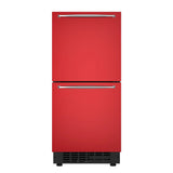 15 in. Panel Ready Built-in Double Refrigerator, Frost-Free Undercounter Fridge with Digital Temperature Control and Stainless-Steel Drawers