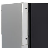 15 in. Panel Ready Built-in Double Refrigerator, Frost-Free Undercounter Fridge with Digital Temperature Control and Stainless-Steel Drawers