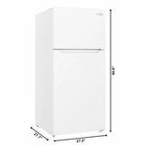 28 In. 14 Cu. Ft. Top-Freezer Residential Refrigerator in White