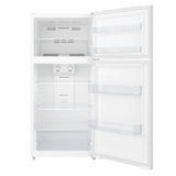 28 In. 14 Cu. Ft. Top-Freezer Residential Refrigerator in White