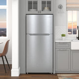 28 In. 14 Cu. Ft. Top-Freezer Residential Refrigerator in Stainless Steel
