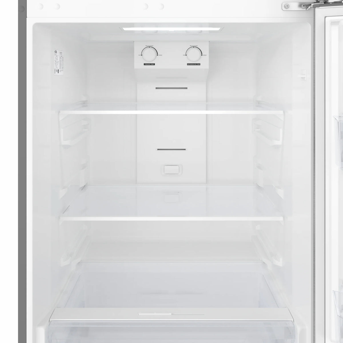 28 In. 14 Cu. Ft. Top-Freezer Residential Refrigerator in Stainless Steel