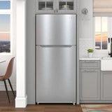 30 In. 18 Cu. Ft. Top-Freezer Residential Refrigerator in Stainless Steel