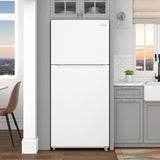 30 In. 20 Cu. Ft. Top-Freezer Residential Refrigerator in White