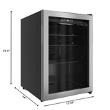 17 in. 70-Can Beverage Refrigerator with Stainless Steel Trim, 2.5 cu. ft.