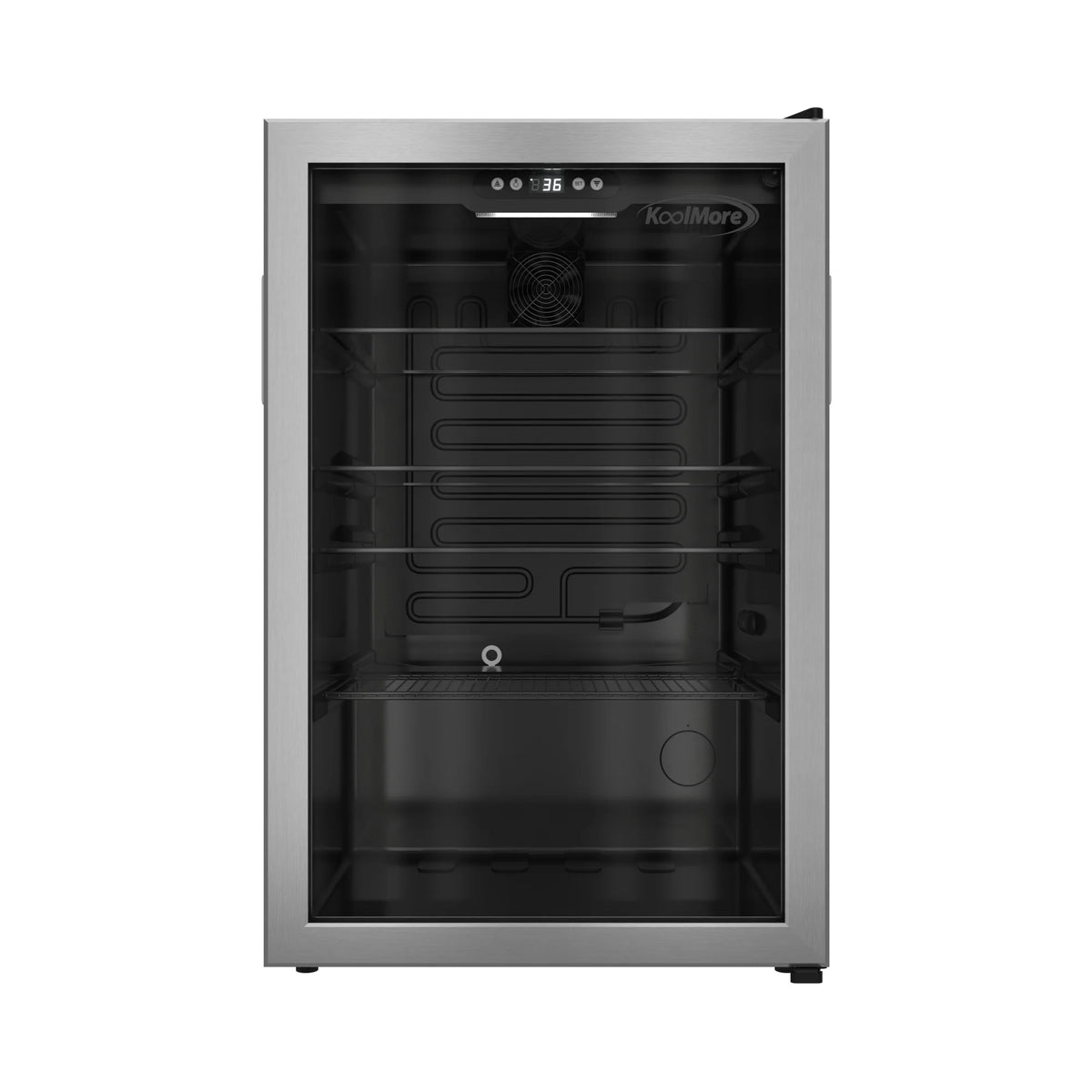20 in. 4.5 cu. ft. Glass-Door Beverage Refrigerator Merchandiser with a 120-Can Capacity and Stainless-Steel Trim