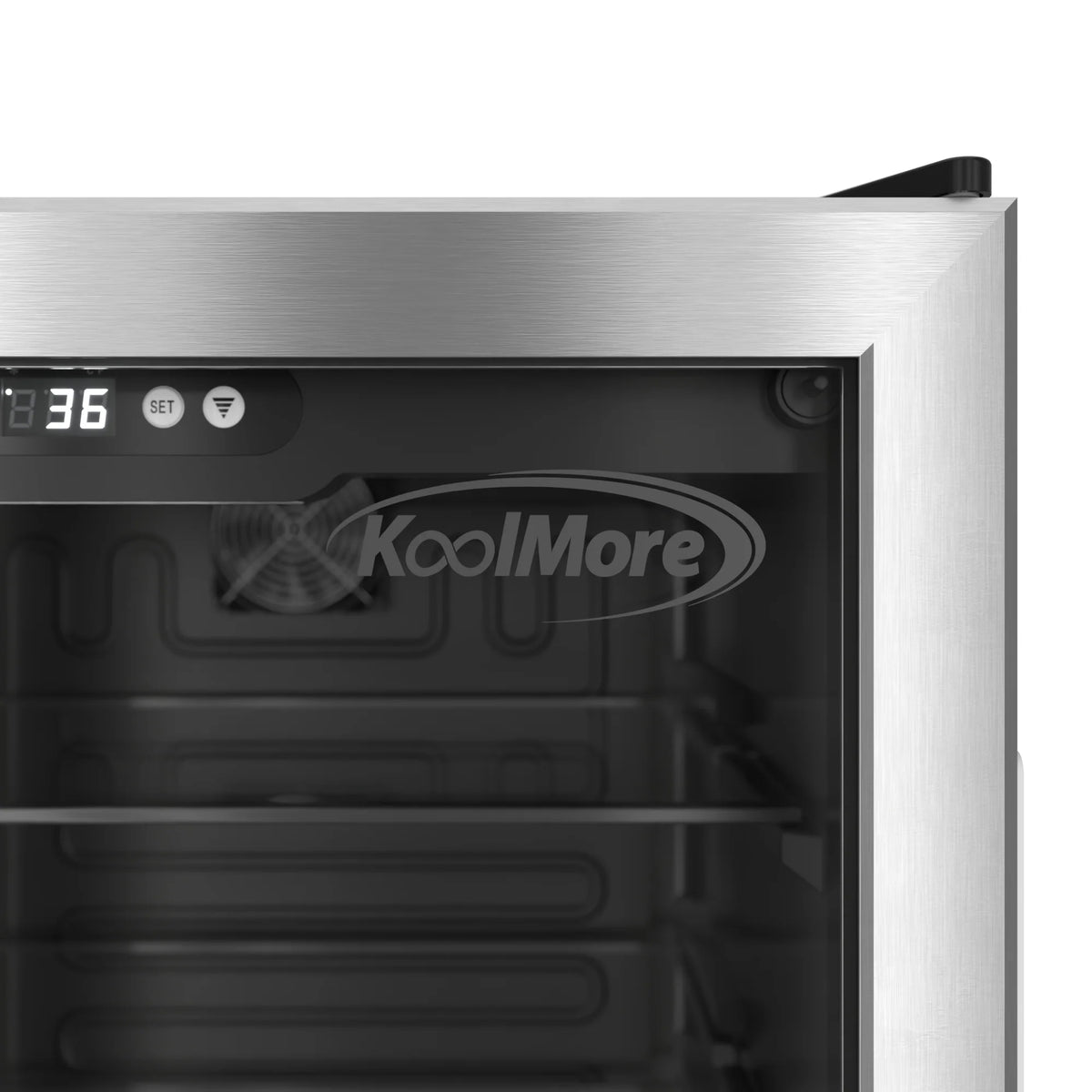 20 in. 4.5 cu. ft. Glass-Door Beverage Refrigerator Merchandiser with a 120-Can Capacity and Stainless-Steel Trim